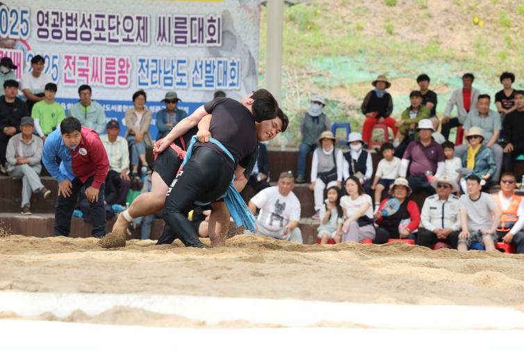 영광법성포단오제 씨름대회 모습