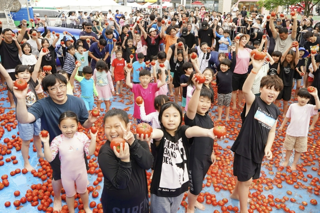 퇴촌토마토거리축제 체험 행사 모습