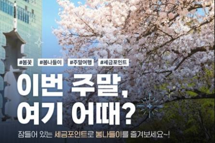 국세청, 세금포인트로 즐기는 봄나들이 추천, 입장료 할인 혜택 제공