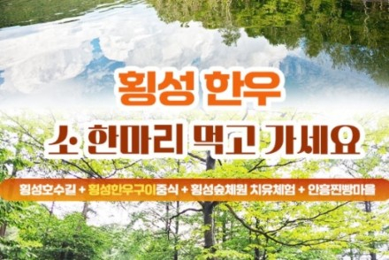횡성군, ‘소한마리 먹고가세요’ 11월까지 운영, 횡성한우와 관광 결합 체험 상품
