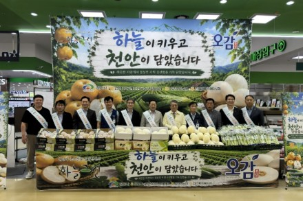 천안시, 하늘그린 농산물 판촉행사 6월 10일까지 운영, 수도권 소비자 공략